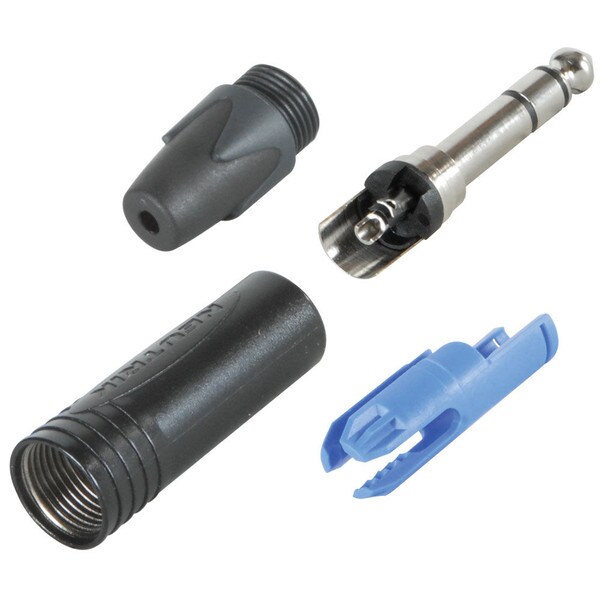 Main product image for Neutrik NP3X-BAG Plug 1/4" Stereo Black/Silver 092-321